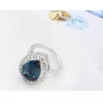 Csepp alakú gyűrű, Montana, Swarovski köves, 8,5