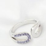 Vízcsepp alakú gyűrű, Tanzanit, 8,5