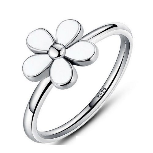 Virág ezüst gyűrű , 7