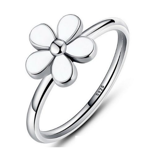 Virág ezüst gyűrű , 6