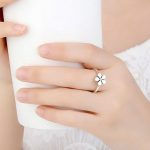 Virág ezüst gyűrű , 6