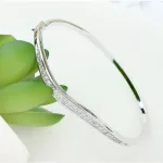 Ovális karperec, Rhodium