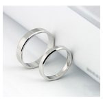 Ezüst férfi karikagyűrű, 10