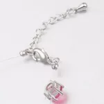 Láthatatlan láncos nyaklánc, Rózsaszín, Swarovski köves
