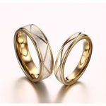 Női karikagyűrű, nemesacél, arany színű, 8 