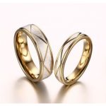 Női karikagyűrű, nemesacél, arany színű, 6