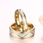 Női karikagyűrű, nemesacél, arany színű, 6