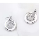Koncentrikus körös ékszerszett Swarovski kristállyal díszített
