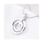 Koncentrikus körös ékszerszett Swarovski kristállyal díszített