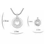 Koncentrikus körös ékszerszett Swarovski kristállyal díszített