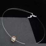Kocka medálos karkötő, Crystal GSHA, Swarovski köves