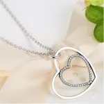 Szívben szív ezüst nyaklánc