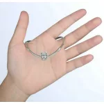 Ezüst Minnie egér charm 