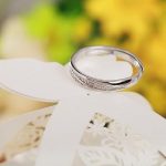 Férfi karikagyűrű, ezüst, állítható