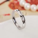 Férfi karikagyűrű, ezüst, állítható