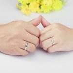 Férfi karikagyűrű, ezüst, állítható