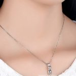 Ezüst nyaklánc macskával