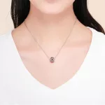 Ezüst A betű charm kristályokkal 