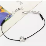 Zsinór karkötő, Black Rhodium, Swarovski köves