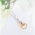 Vízcsepp formájú ékszerszett Swarovski kristállyal díszített, GSHA