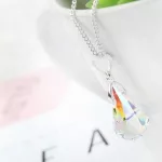 Vízcsepp formájú ékszerszett Swarovski kristállyal díszített, AB