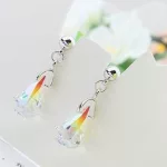 Vízcsepp formájú ékszerszett Swarovski kristállyal díszített, AB