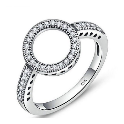 Karika mintás ezüst gyűrű, 7