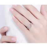 Karika mintás ezüst gyűrű, 7