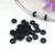 Charm stopper szilikon, fekete 1 db
