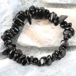 Meditációs karkötő, fekete turmalin 