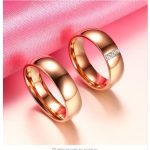 Női karikagyűrű, nemesacél, arany színű, 7 