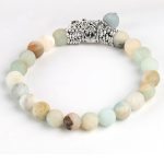 Meditációs karkötő, amazonit 
