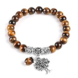 Meditációs karkötő, tigrisszem 