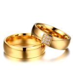 Férfi karikagyűrű nemesacélból, arany, 11