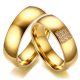 Férfi karikagyűrű nemesacélból, arany, 12-es méret