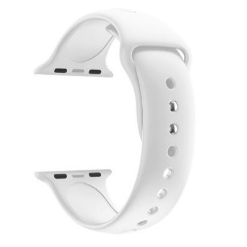 Apple watch óraszíj, szilikon, 38 mm, fehér