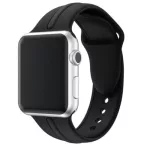 Apple watch óraszíj, szilikon, 42 mm, fekete