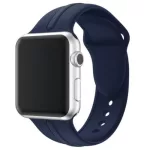 Apple watch óraszíj, szilikon, 42 mm, sötétkék