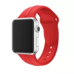 Apple watch óraszíj, szilikon, 38 mm, piros