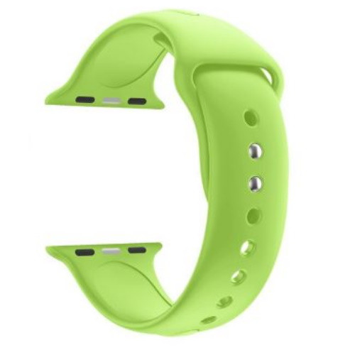 Apple watch óraszíj, szilikon, 42 mm, zöld