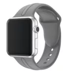 Apple watch óraszíj, szilikon, 42 mm, szürke