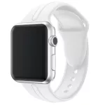Apple watch óraszíj, szilikon, 38 mm, fehér