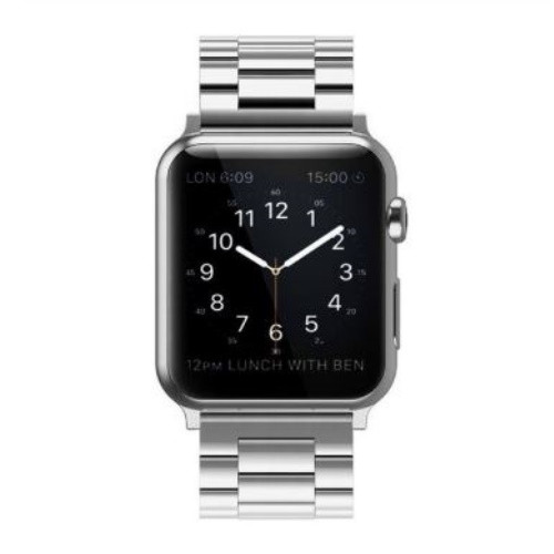 Apple watch óraszíj, nemesacél, 42 mm, ezüst