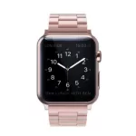 Apple watch óraszíj, nemesacél, 42 mm, rózsaszín