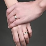 Női karikagyűrű, nemesacél, aranyszínű, 9 