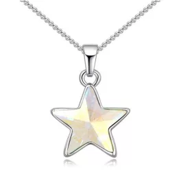   Nyaklánc csillag medállal, Swarovski kristállyal díszített, barack
