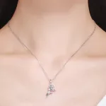 Ezüst tündér charm cirkóniumkristállyal 