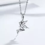 Ezüst tündér charm cirkóniumkristállyal 