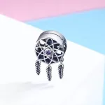 Ezüst álomfogó charm cirkóniumkristállyal 