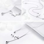 Ezüst nyaklánc cicás medállal